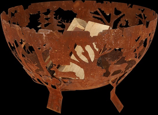 Cuenco de Fuego Ciervos Bosque